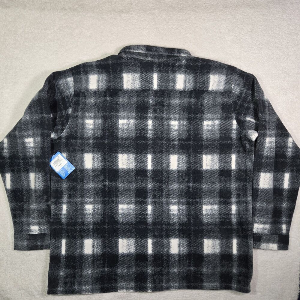 Columbia Jacket Mens 3XLT Plaid Steens Mountain Fleece Shacket Shirt 3XL Tall - Picture 5 of 7
